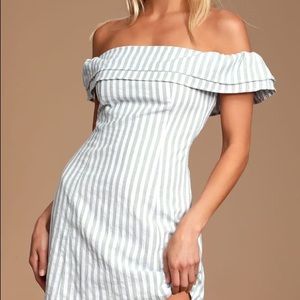 lulu’s off the shoulder dress